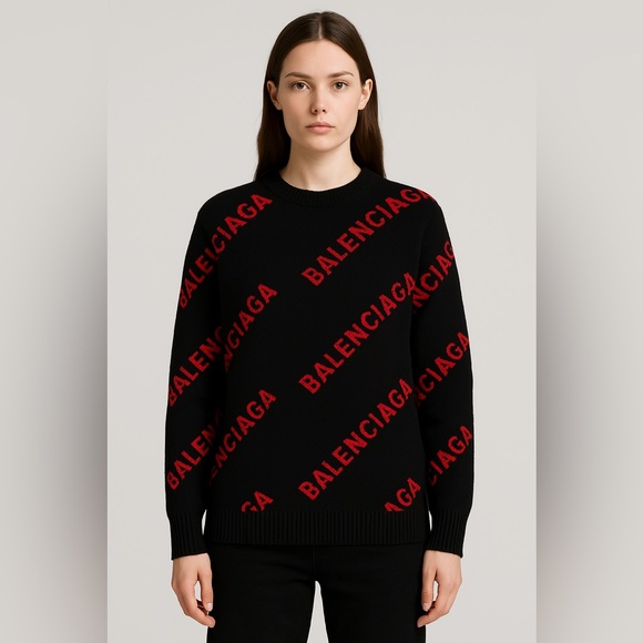 Balenciaga Knit Crew Neck Sweater - Picture 1 of 3